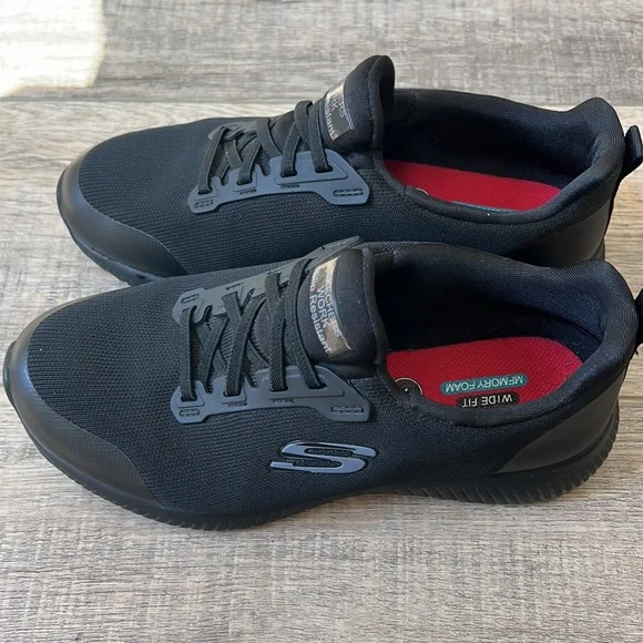 SOLD SOLD SOLD 👟Skechers 👟WORK Wide Fit Slip Resistant Slip On SneakersSize 8 - Picture 8 of 10